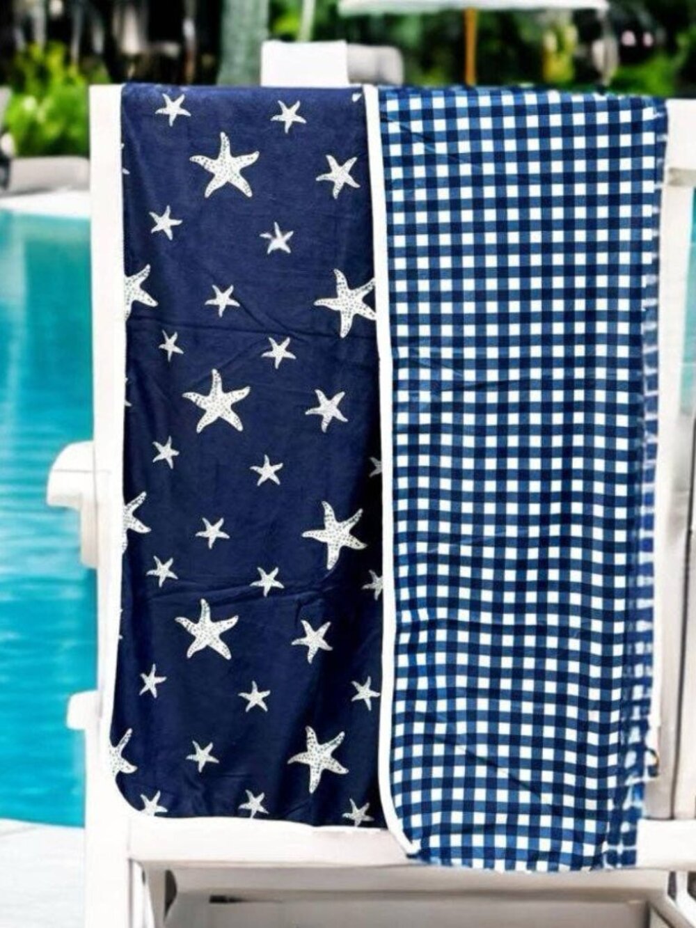 Navy Starfish - Swim Towel